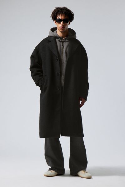 Albin Wool Coat Cashback Jackets & Coats Men Black