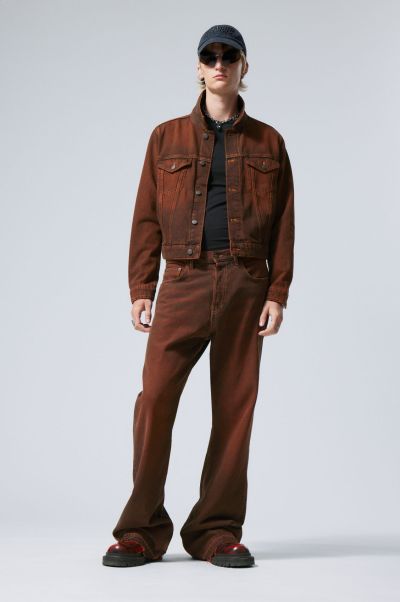 Rusty Red Men Jackets & Coats Rodeo Denim Trucker Jacket Specialized