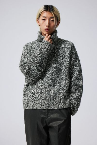 Functional Knitwear & Sweaters Mole Melange Men Cypher Wool Blend Turtleneck Sweater