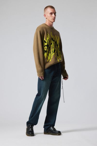 Knitwear & Sweaters Fabian Graphic Sweater Shadows Men Low Cost