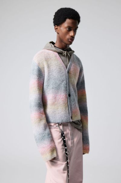 Knitwear & Sweaters Men Low Cost Jesper Regular Cardigan Patchy Grey