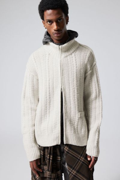Ecru Order Knitwear & Sweaters Men Mattias Wool Blend Knit Cardigan