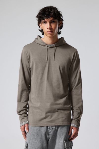 Dark Grey Special Deal Hoodies & Sweatshirts Men Zac Long Sleeve Hoodie