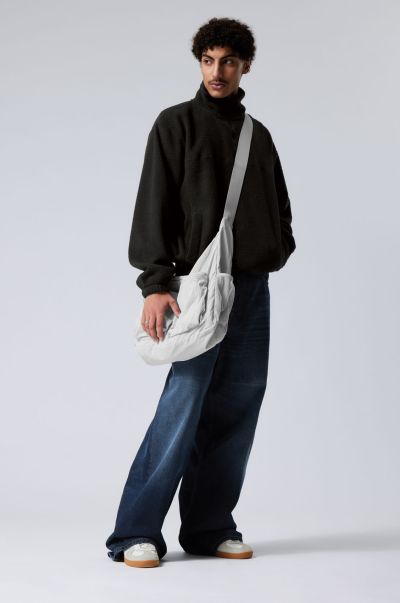 Men Hoodies & Sweatshirts Patrik Fleece Half-Zip Sweatshirt Black Versatile