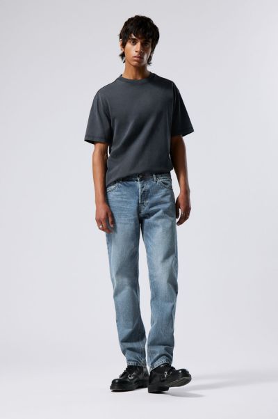 Men Sumptuous Barrel Relaxed Tapered Jeans Tuned Black Jeans