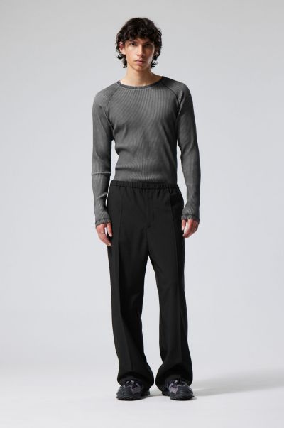 Pioneer Men Axel Relaxed Suit Trousers Black Trousers