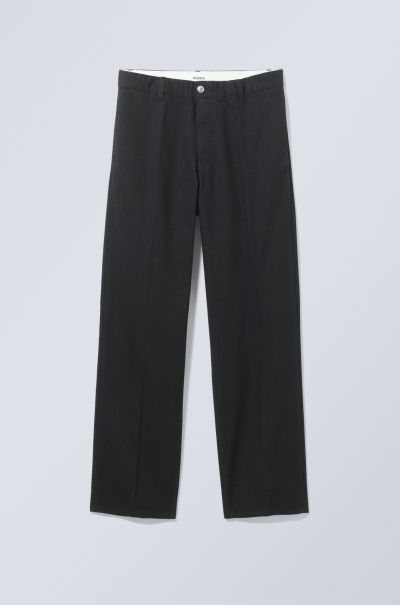Black Joel Relaxed Chinos Last Chance Trousers Men