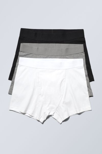 Underwear Affordable 3-Pack Boxer Briefs Men Black